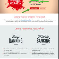 Marketing UX: Key Bank’s $100 Checking Promotion Landing Page
