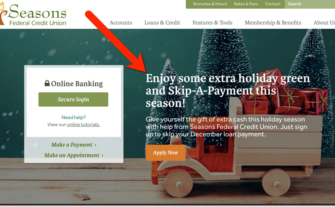 Feature Friday: December Skip-a-Payment