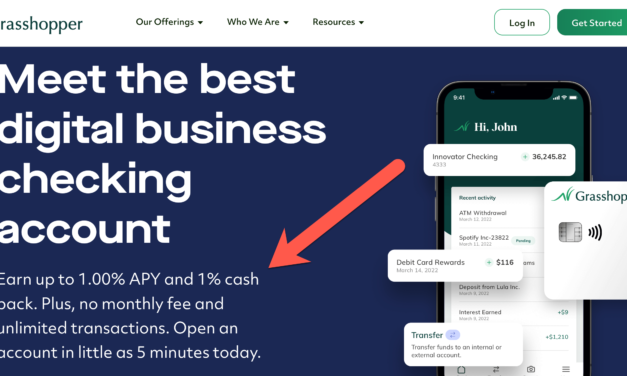 What’s New in SMB Digital Banking? Grasshopper Offers BOTH 1% APY and 1% Cash Back