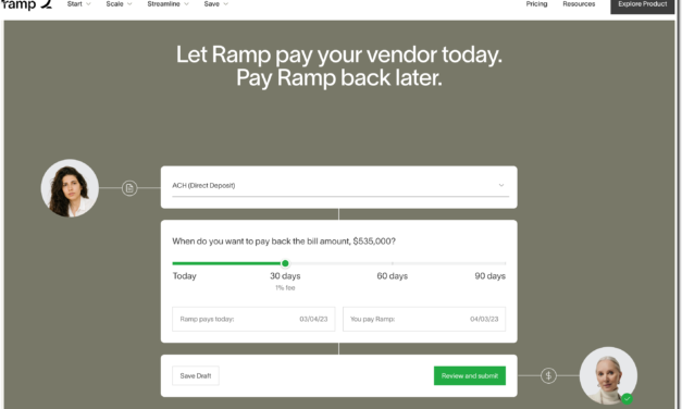 Small Business Payments & Charge Card Provider Ramp Adds Credit Option for Billpay